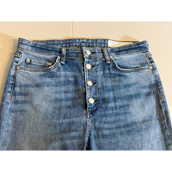 Rag & Bone jeans Nina High Rise Ankle Skinny blue denim button fly Sz 30 - Picture 4 of 11